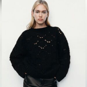 Cape knit sweater